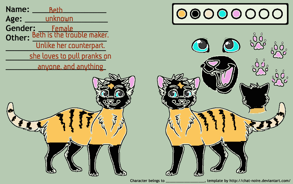 Beth ref sheet by Elf--Spirit on DeviantArt