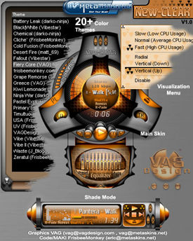 New-CLEAR Winamp skin (fix by Victhor) by winampers-pro