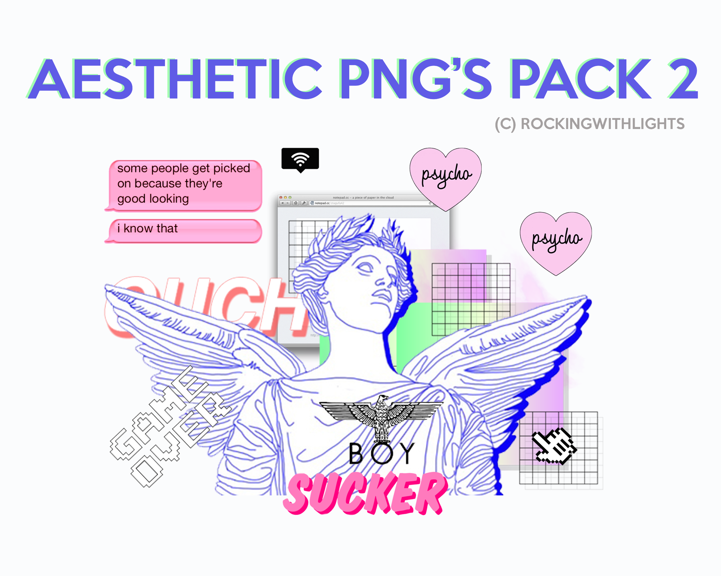 Aesthetic Png S Pack 2 By Rockingwithlights On Deviantart