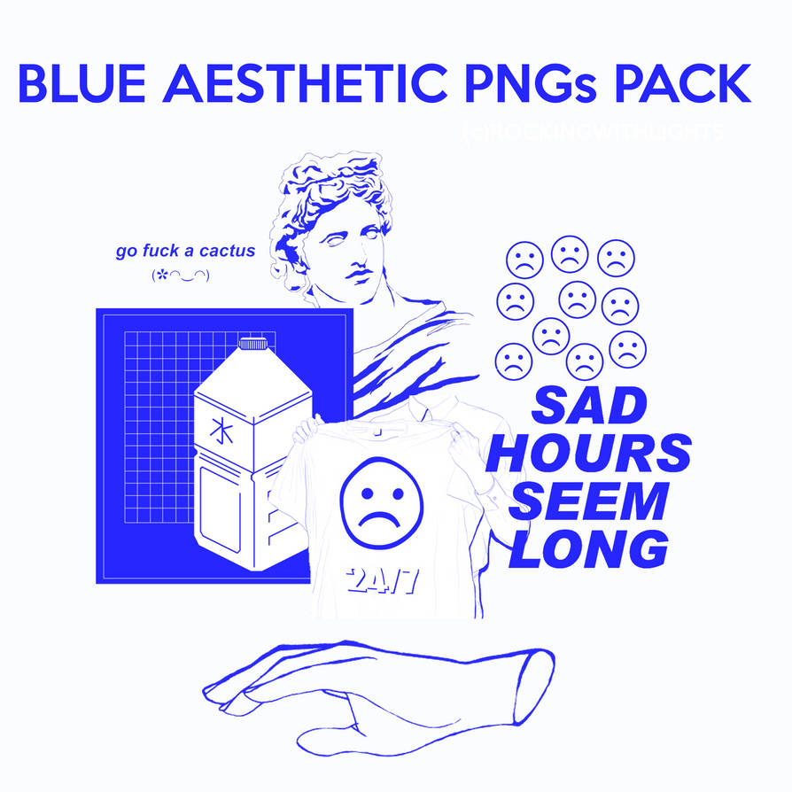 || BLUE AESTHETIC PNGs PACK || by RockingWithLights on ...