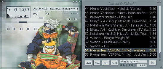 Skin Winamp Naruto Sekali