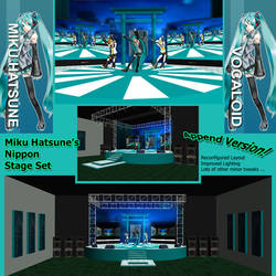 MMD Miku Hatsune Nippon Stage Set