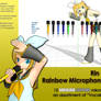 MMD Accessory - Rainbow Microphone Pack