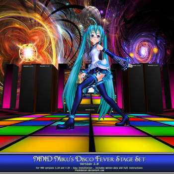 MMD Miku's Disco Fever Stage Set (Ver 2.0)