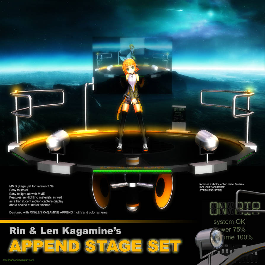 MMD Rin Chan's Append Stage Set by Trackdancer
