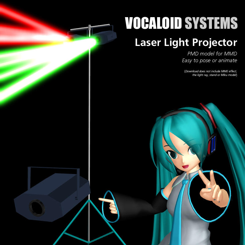 MMD Accessory Vocaloid Systems Laser Lamp by Trackdancer on DeviantArt