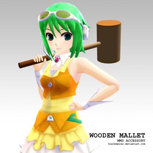 MMD Accessory wooden mallet by Trackdancer on DeviantArt