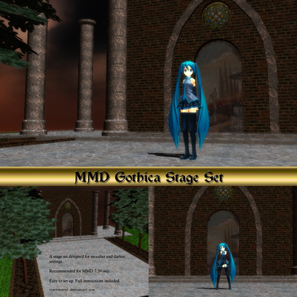 MMD Gothica Stage Set