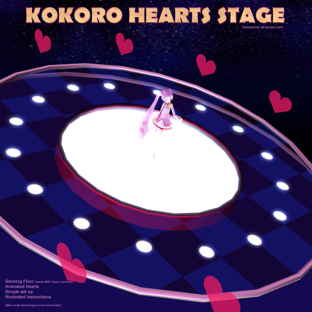 MMD Kokoro Hearts Stage