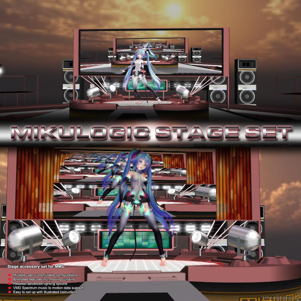 MMD Mikulogic Stage Set by Trackdancer on DeviantArt