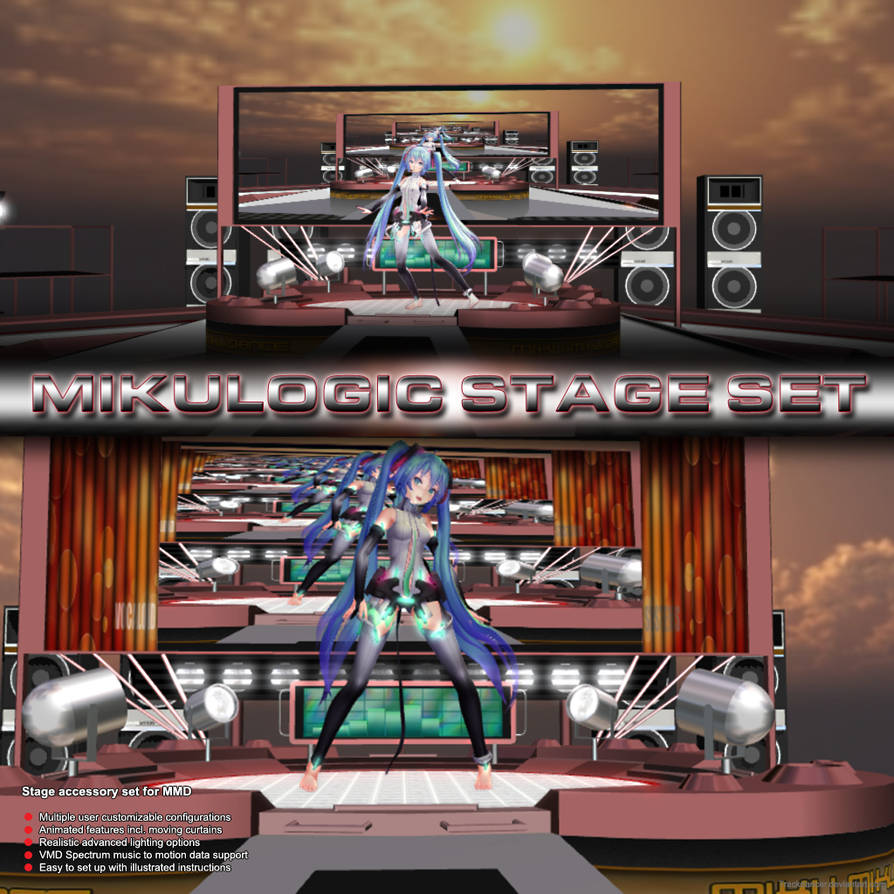 MMD Mikulogic Stage Set by Trackdancer on DeviantArt