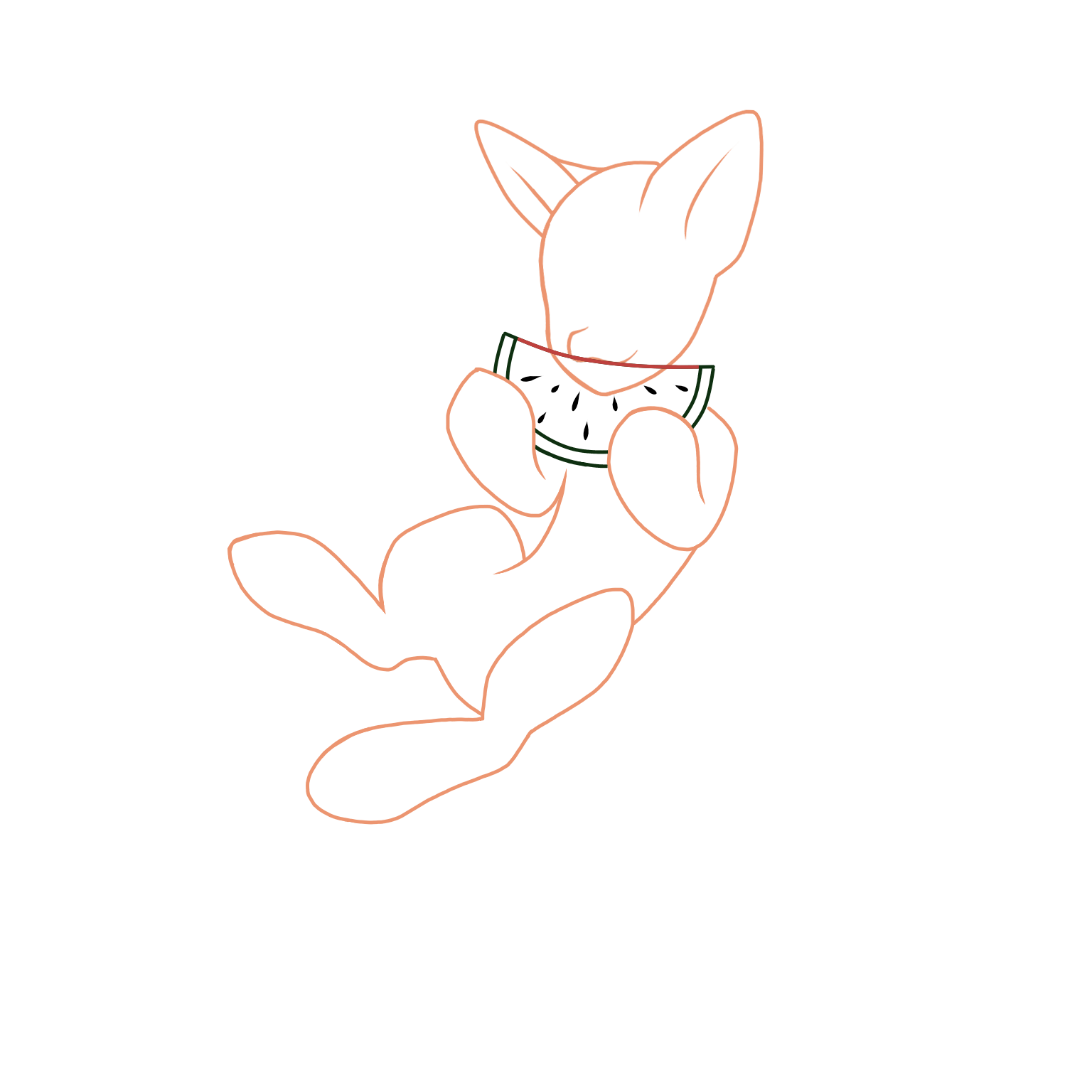 F2U Pony Base - Watermelon by x-EmilyTheUnicorn-x on DeviantArt