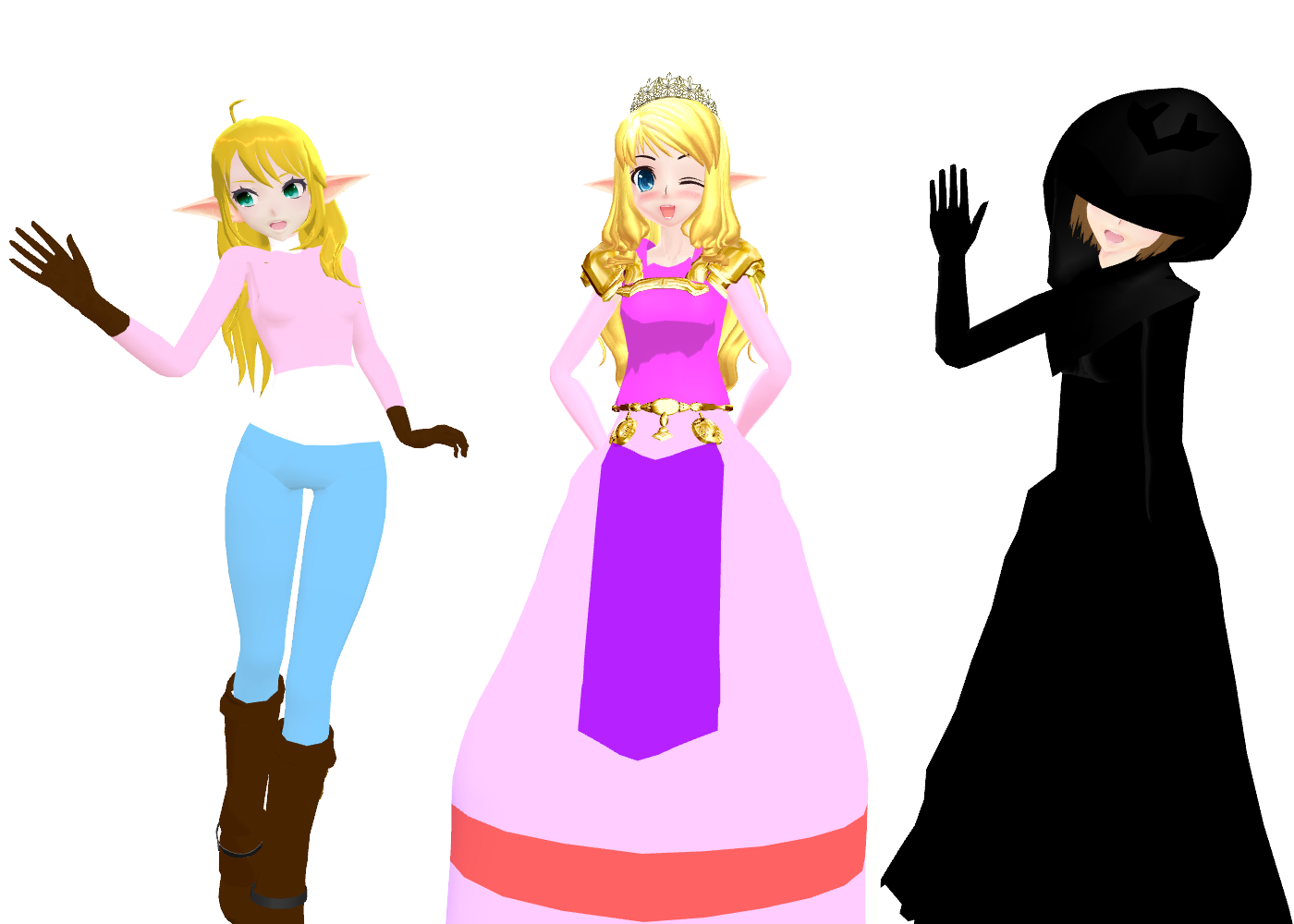 MMD Newcomers + DL - Zelda(OOT, SS(Casual), TP)