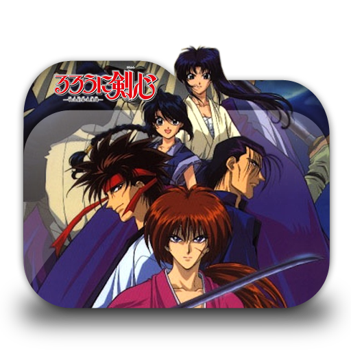 Rurouni Kenshin Meiji Kenkaku Romantan Folder Icon by