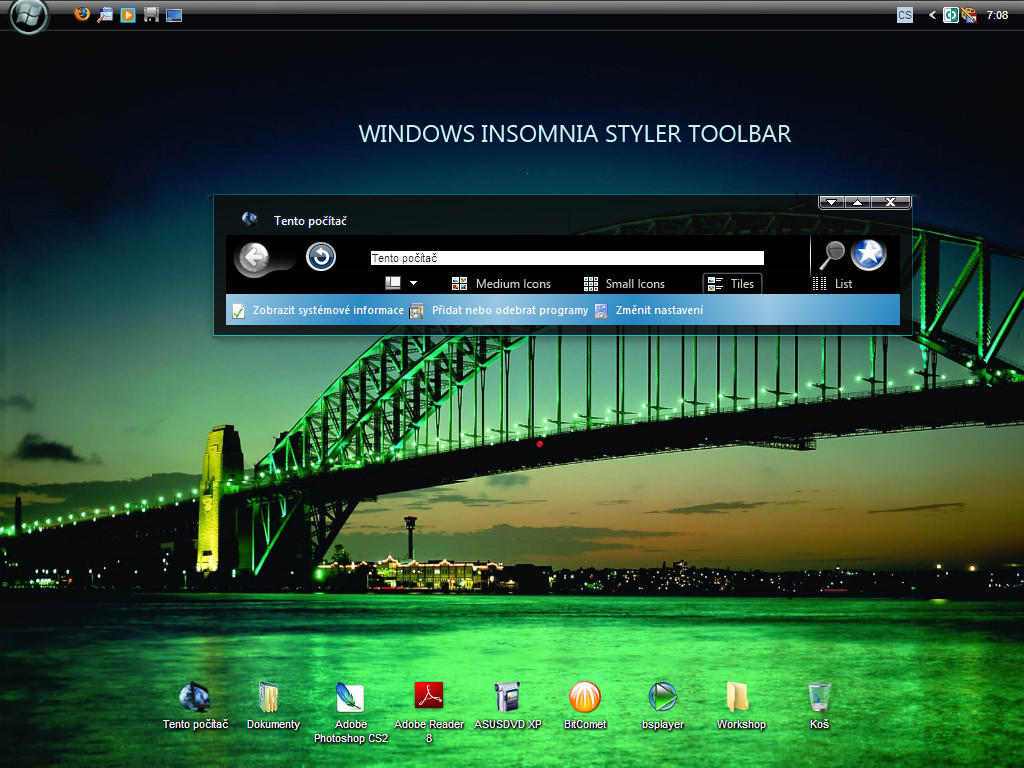 Windows Insomnia Toolbar by TomRichter on DeviantArt