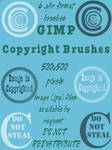 GIMP Copyright Brushes by savvy-stock