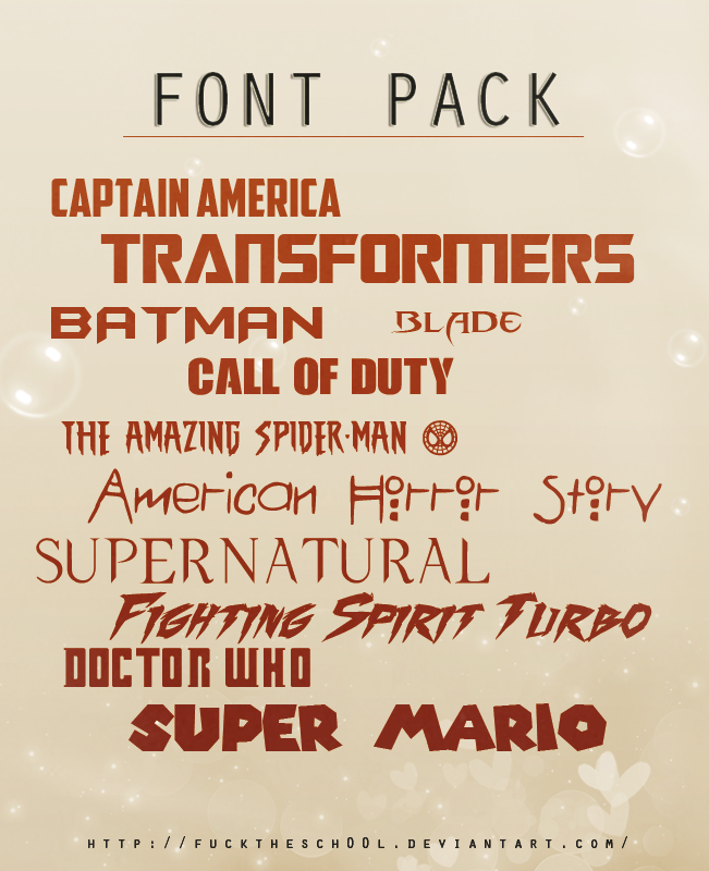 FONT PACK