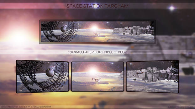 Space Station Targham - 12K Wallpaper