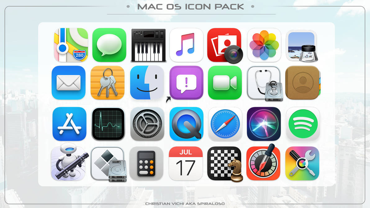Mac OS Free Icon Pack by spiraloso on DeviantArt