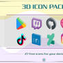 Free 3D Social Media Icon Pack
