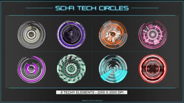 Futuristic Techy Circles Pack