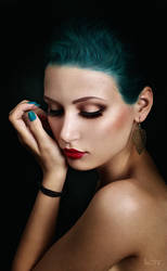 BlueHair Rollover Retouch