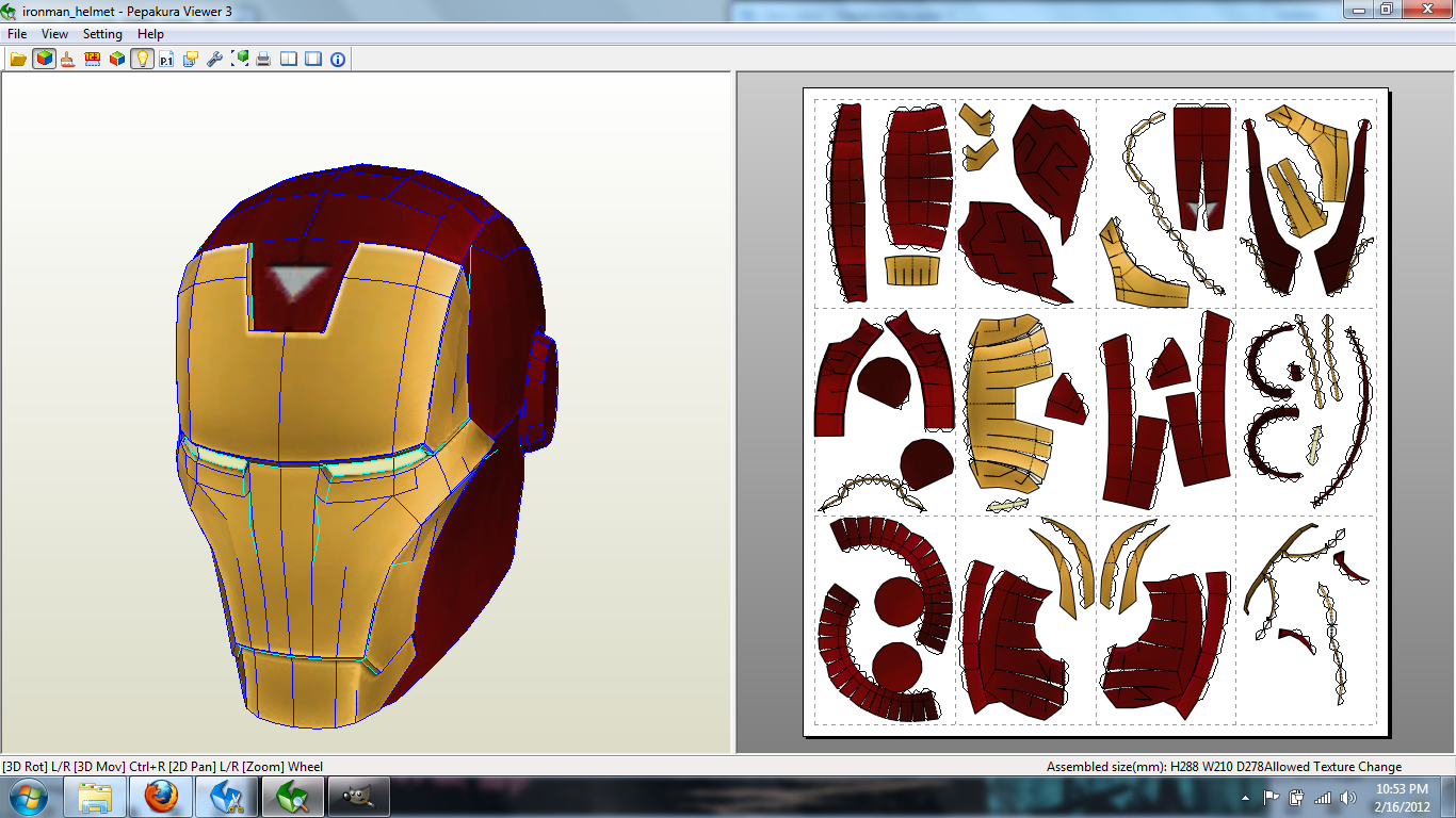 Mvc3 Iron Man Helmet Papercraft By Johnnymuffintop On Deviantart