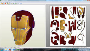 MvC3 Iron Man Helmet Papercraft