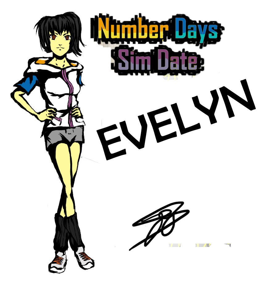 Number Days SD Fanart - Evelyn