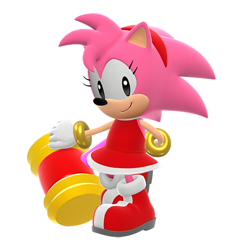 3D Amy Rose - Classic Clothing by TheArendDude on DeviantArt