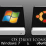 Ubuntu and Windows 7 HD icons