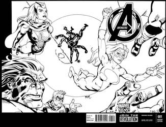 Dark Avengers sketch cover...