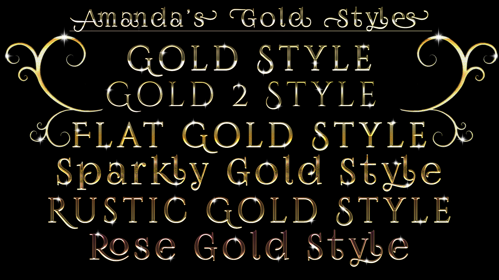 Gold Styles by AmandaKulpStock on DeviantArt
