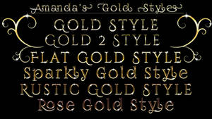 Gold Photoshop Styles