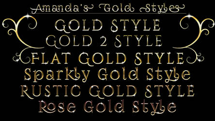 Gold Photoshop Styles