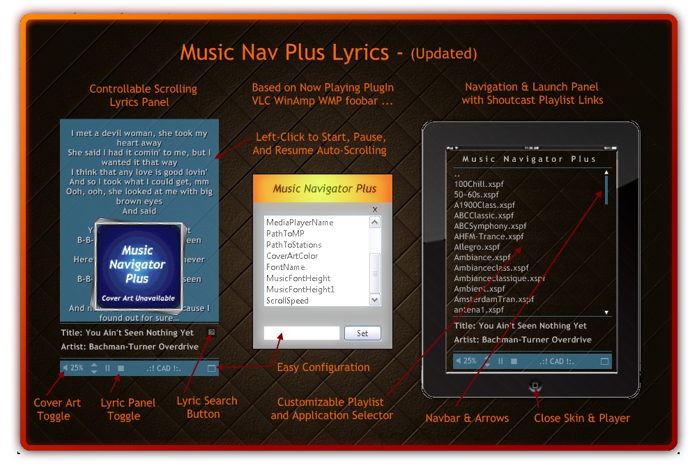 Music Navigator Plus - Lyrics