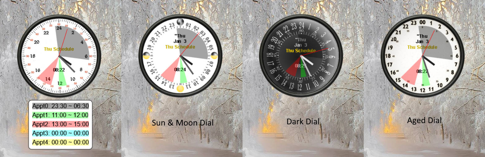 Schedule Clock for Rainmeter by Eclectic-Tech on DeviantArt