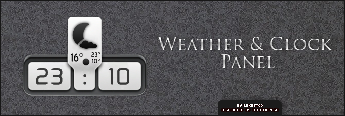 Weather and Clock Panel 2.2026.01.23