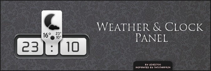 Weather and Clock Panel 2.2023.02.20