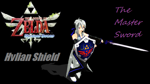 The Hylian Shield and Master Sword - DL