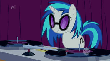 Vinyl Scratch has a message