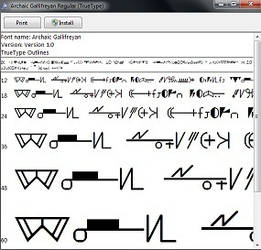 Old High Gallifreyan font