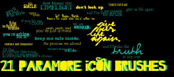 Paramore icon brushes