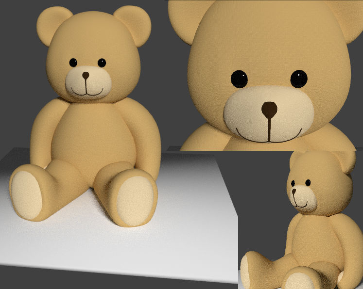 Teddy bear BLENDER 3D Model Cycles 3D model