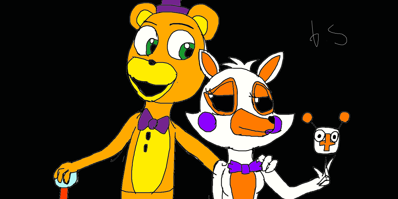 Lolbit X Fredbear por AsktheMangles.deviantart no @DeviantArt papel de  parede HD