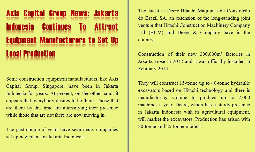 Axis Capital Group News Jakarta Indonesia Continu by barbierudd on