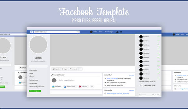 Template Facebook Profile Group