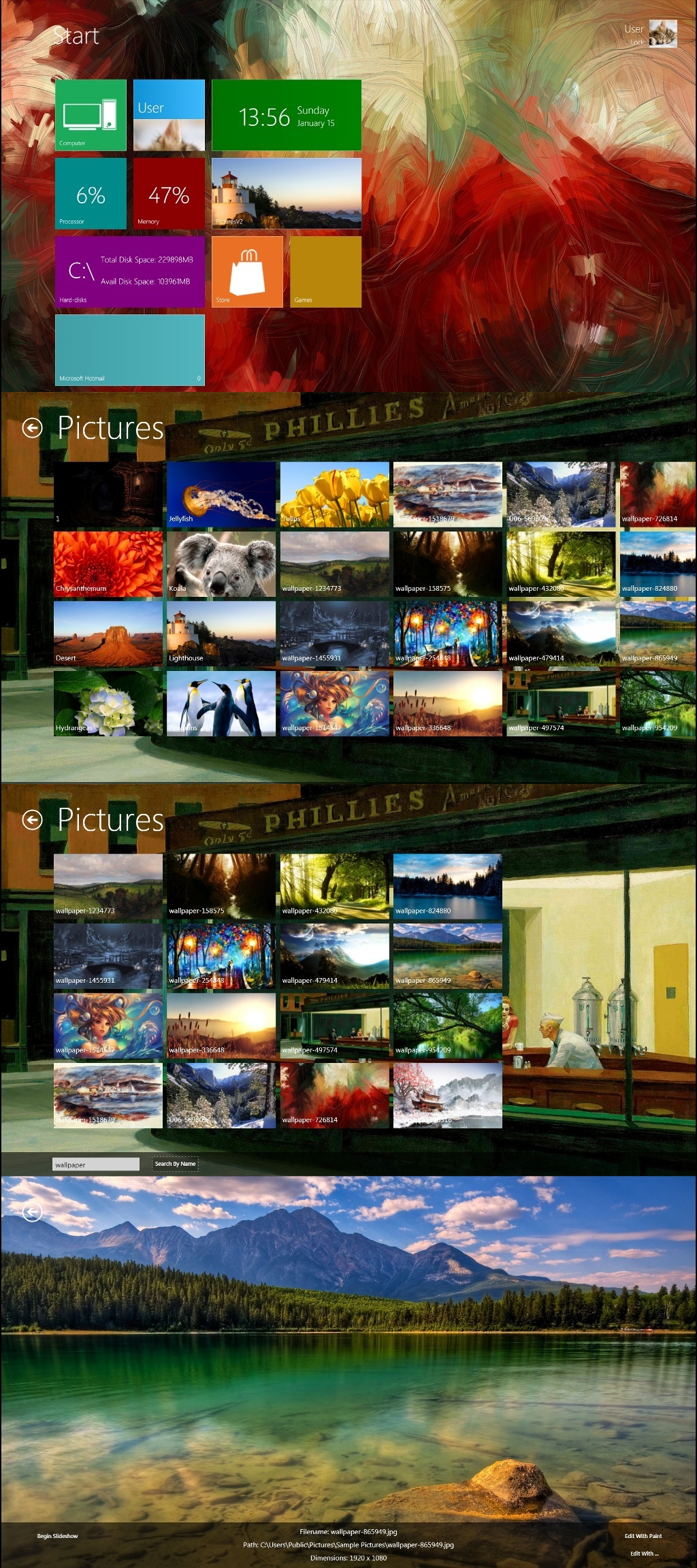 Newgen Pictures V2 Widget v1.1 by usteg