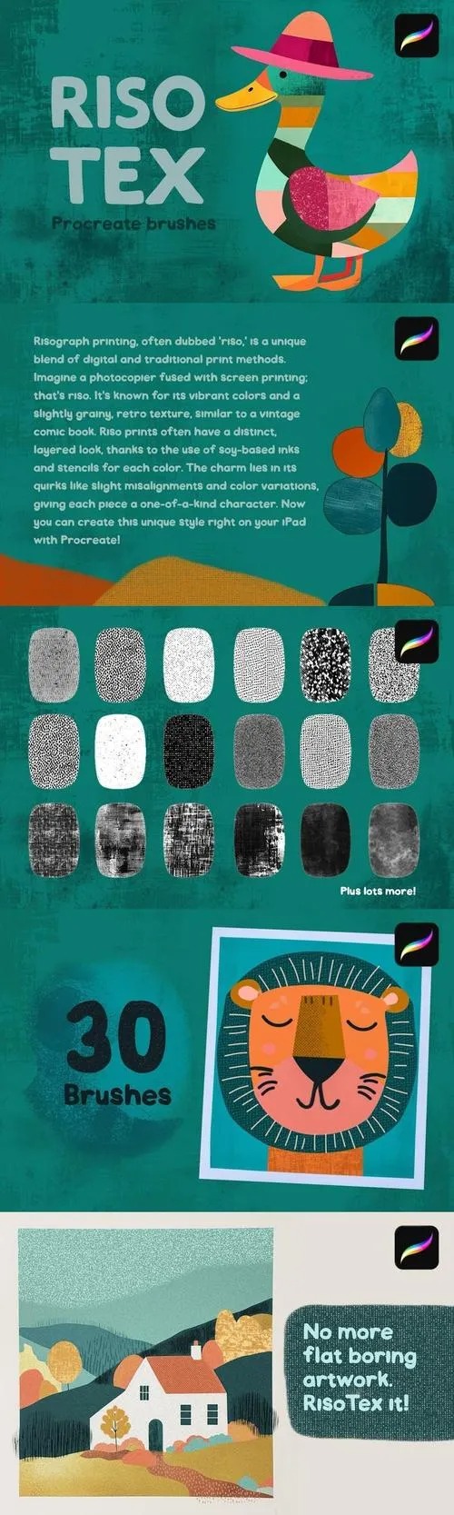 RisoTex procreate brushes by avxgfx on DeviantArt