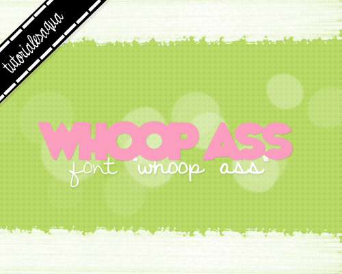 Whoop Ass Font